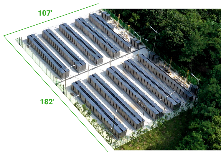 Aerial of Bloom Energy Installation