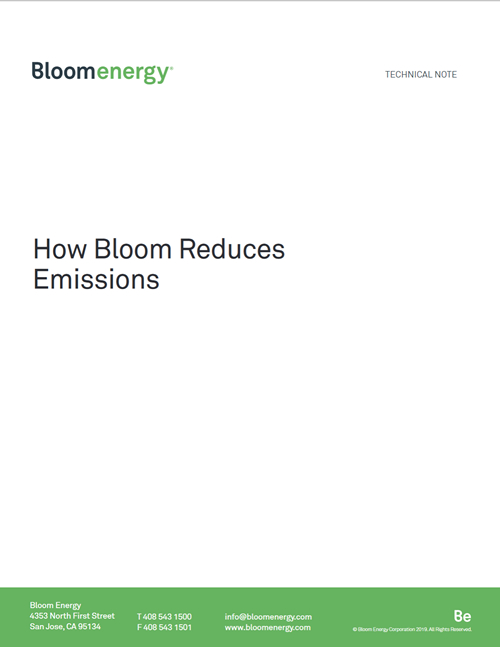How Bloom Reduces Emissions Technical Note