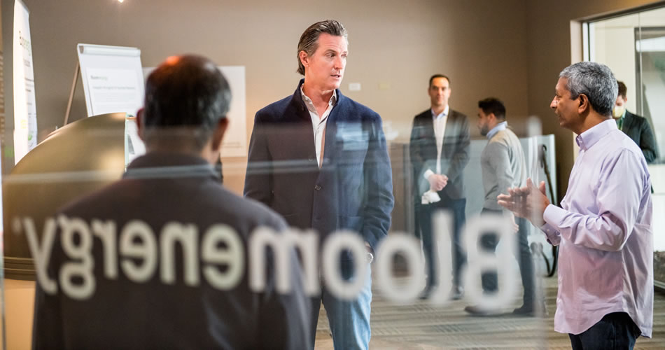 Governor Gavin Newsom and Bloom Energy CEO KR Sridhar discuss how California companies are stepping up to support COVID-19 response efforts.